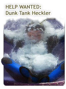 FS Weirdest job contest winner dunk tank