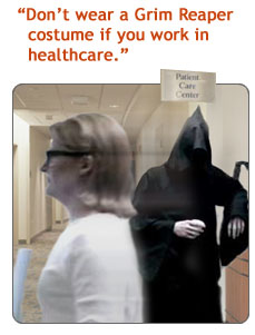 FS Halloween office party tips grim reaper