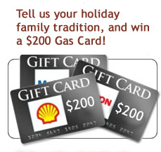 FS Holiday tradition contest gas card