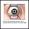 Contact lens electrode on eye